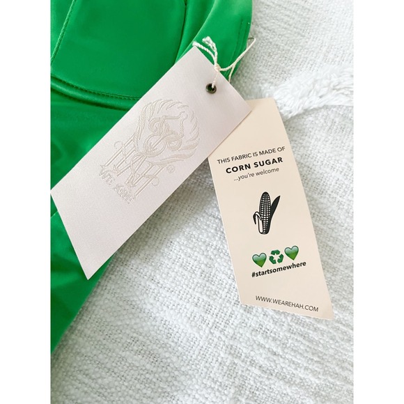 We are HAH | Pull Thru Swimsuit | Green with Envy | Sz S - Picture 7 of 13